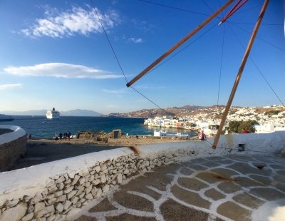 Stunning views of Mykonos Windmills