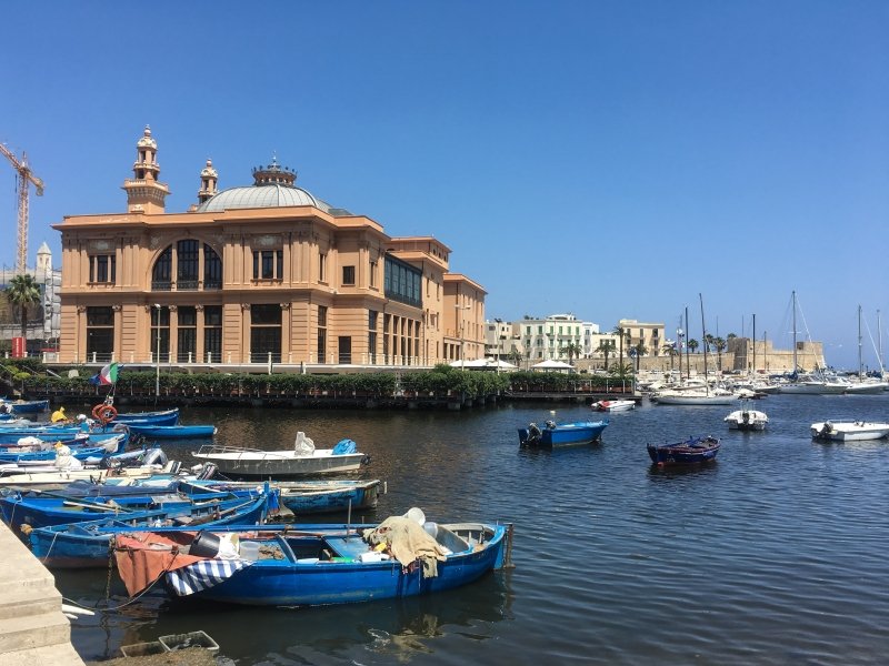 Boats moored, Bari, Puglia